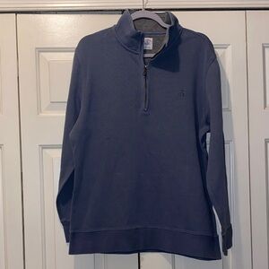 Brooks Brothers Navy Zip-Up Sweater